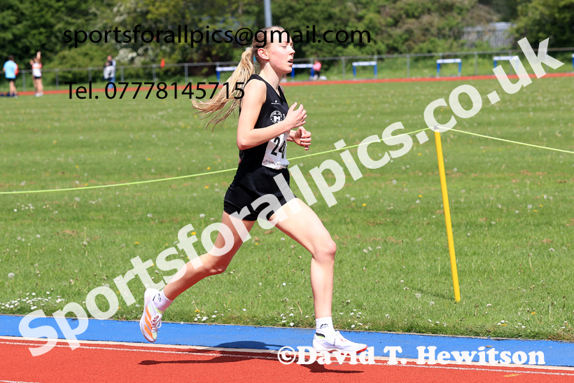 1500 metres, 2026 North Eastern Track and Field Champs, Shildon, County Durham. Photo: David T. Hewitson/Sports for All Pics